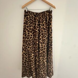 Leopard Print Women's Skirt Maxi